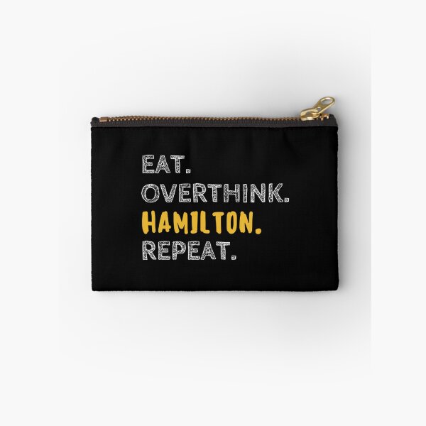 Aperçu de l'œuvre Mangez Overthink Hamilton Répétez T-shirt essentiel créée et vendue par CravenStore99.