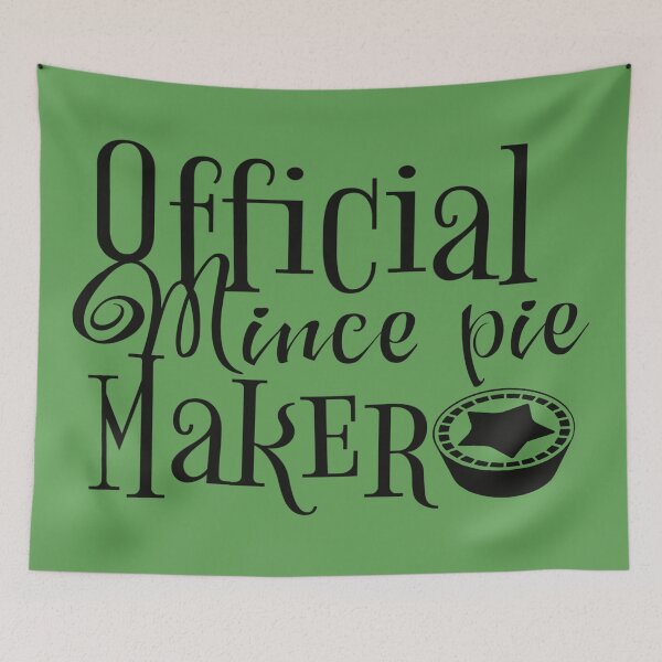 Item preview, Official Mince Pie Maker, Fun Slogan For All Mince pie Makers, Black Text designed and sold by TrulyEpoque.