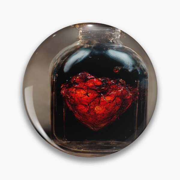 Item preview, Black Broken Heart Art in Sunset /  Broken Hearts Unwind Designs designed and sold by Unwind-Art-Work.
