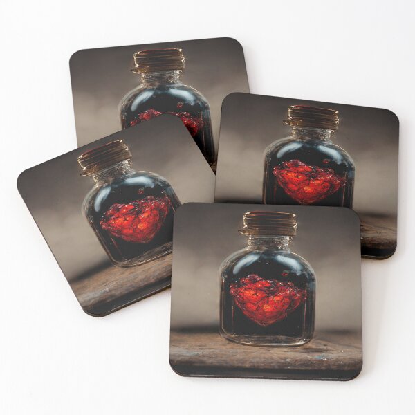 Item preview, Black Broken Heart Art in Sunset /  Broken Hearts Unwind Designs designed and sold by Unwind-Art-Work.