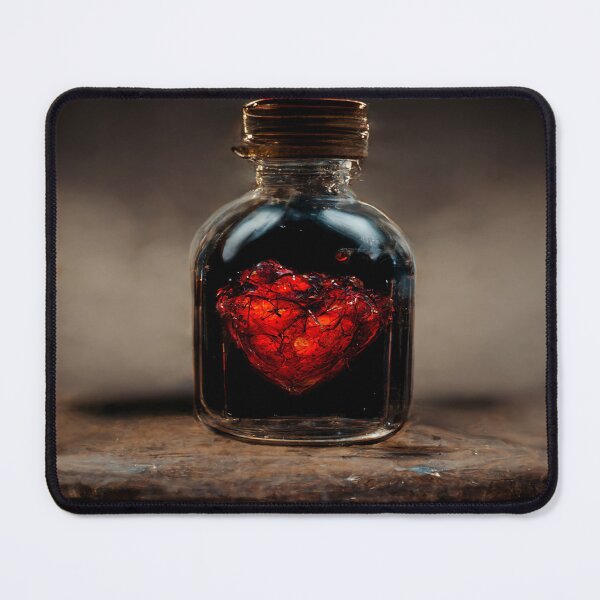 Item preview, Black Broken Heart Art in Sunset /  Broken Hearts Unwind Designs designed and sold by Unwind-Art-Work.