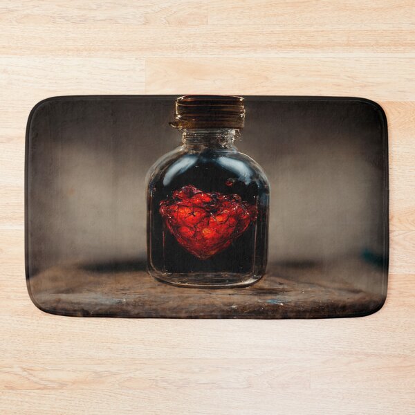 Item preview, Black Broken Heart Art in Sunset /  Broken Hearts Unwind Designs designed and sold by Unwind-Art-Work.