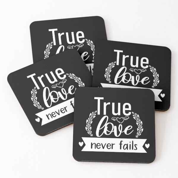 Item preview, True Love Never Fails Quote designed and sold by BlueZenStudio.