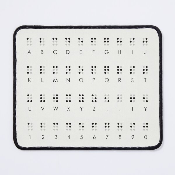 Item preview, Braille alphabet for the blind infographic with instructions designed and sold by Iris Luckhaus.