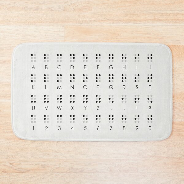 Item preview, Braille alphabet for the blind infographic with instructions designed and sold by Iris Luckhaus.