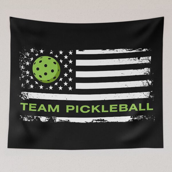 Item preview, Team Pickleball American Flag Grunge designed and sold by blackdogshop.