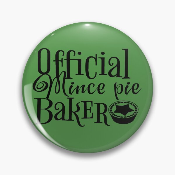 Item preview, Official Mince Pie Baker, Fun Slogan For All Mince pie Makers, Black Text designed and sold by TrulyEpoque.