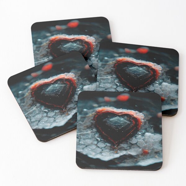 Item preview,  Broken Frozen Heart Art in Sunset /  Broken Hearts Unwind Designs designed and sold by Unwind-Art-Work.