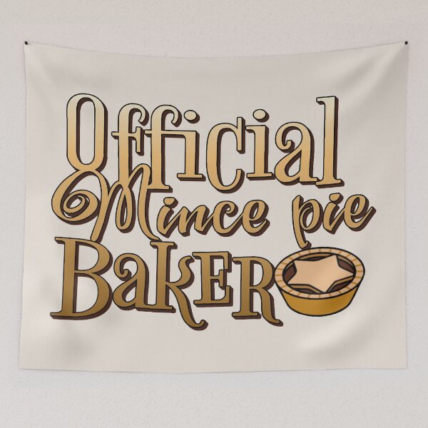 Item preview, Official Mince Pie Baker, Fun Slogan For All Mince pie Makers, Ombre Text designed and sold by TrulyEpoque.