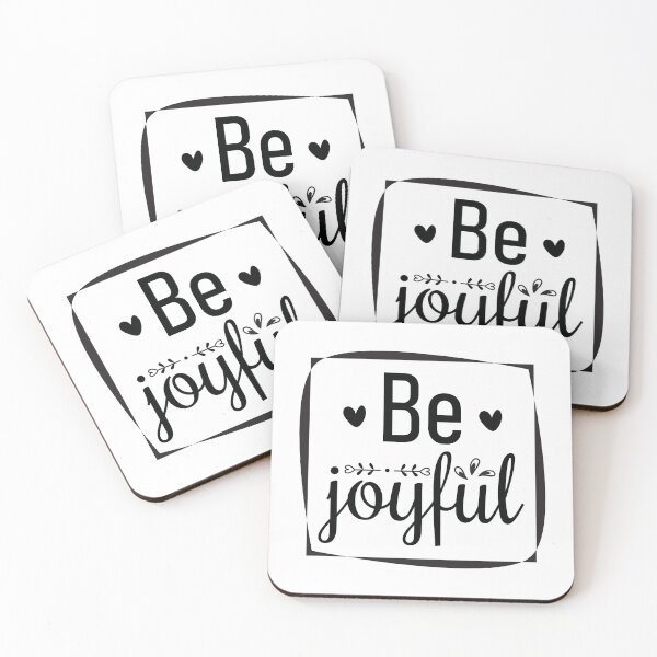 Item preview, Be Joyful Quote designed and sold by BlueZenStudio.