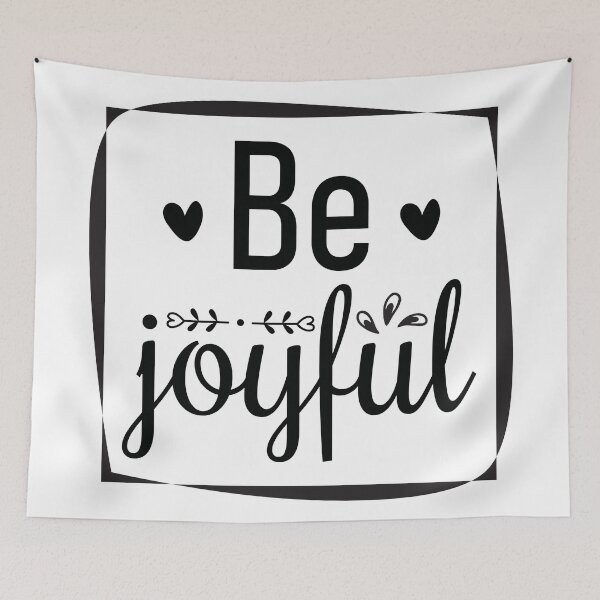 Item preview, Be Joyful Quote designed and sold by BlueZenStudio.