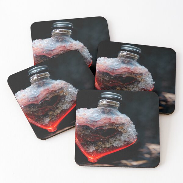 Item preview, Broken Frozen Heart Art In A Bottle  /  Broken Hearts Unwind Designs designed and sold by Unwind-Art-Work.