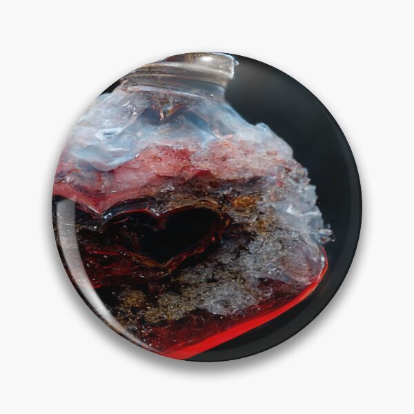 Item preview, Broken Frozen Heart Art In A Bottle  /  Broken Hearts Unwind Designs designed and sold by Unwind-Art-Work.
