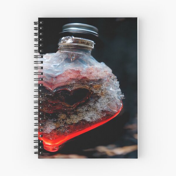 Item preview, Broken Frozen Heart Art In A Bottle  /  Broken Hearts Unwind Designs designed and sold by Unwind-Art-Work.