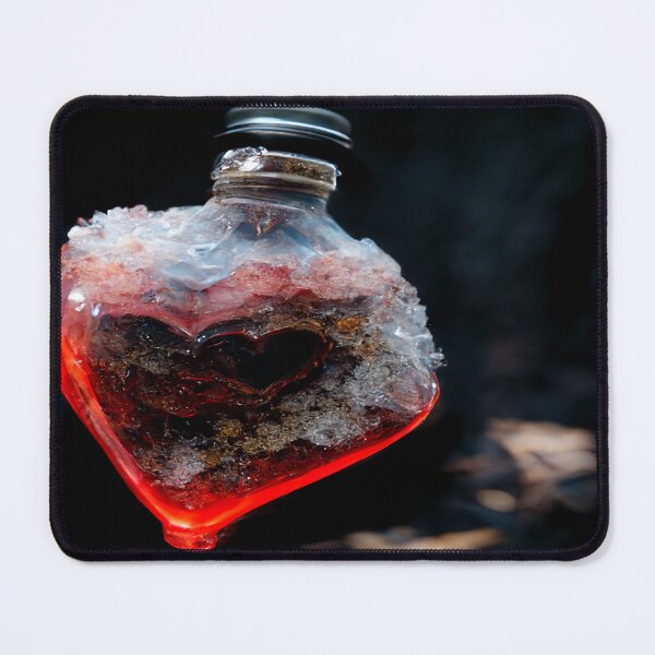 Item preview, Broken Frozen Heart Art In A Bottle  /  Broken Hearts Unwind Designs designed and sold by Unwind-Art-Work.