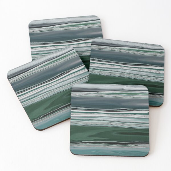 Item preview, Ocean Abstract Horizontal Stripes Beachy Vibes Beach House Décor Art 19 of 20  designed and sold by Beachy.