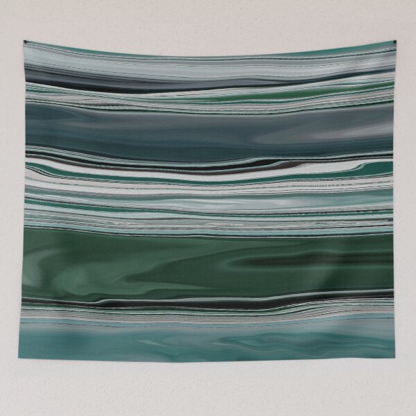 Item preview, Ocean Abstract Horizontal Stripes Beachy Vibes Beach House Décor Art 19 of 20  designed and sold by Beachy.