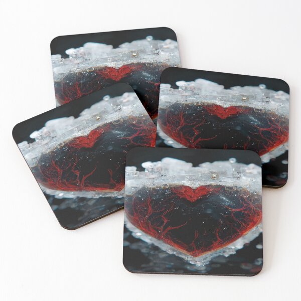 Item preview, Broken Frozen Heart Art   /  Broken Hearts Unwind Designs designed and sold by Unwind-Art-Work.