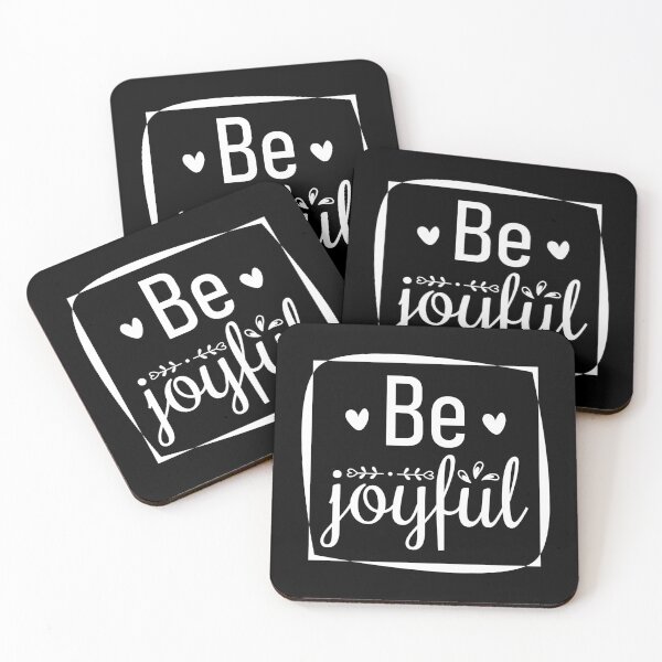 Item preview, Be Joyful Quote designed and sold by BlueZenStudio.