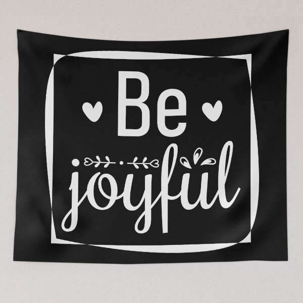 Item preview, Be Joyful Quote designed and sold by BlueZenStudio.