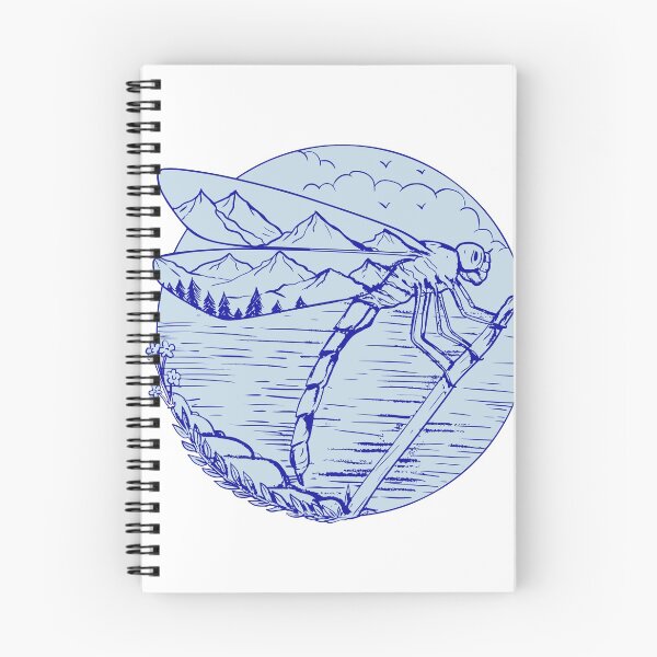 Item preview, Dragonfly Mountains In Wings Drawing designed and sold by patrimonio.