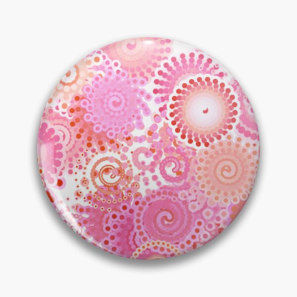 Artikelvorschau, Fractal Swirl Pattern, Schattierungen von Rosa und Koralle entworfen und verkauft von Marymarice.