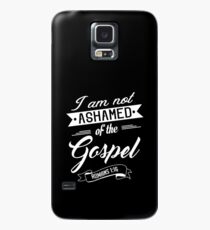 Bibelvers Ich schäme mich nicht für das Evangelium Römer 1:16 Hülle & Klebefolie für Samsung Galaxy