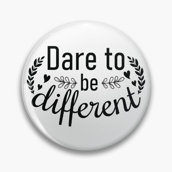 Item preview, Dare To Be Different Quote designed and sold by BlueZenStudio.