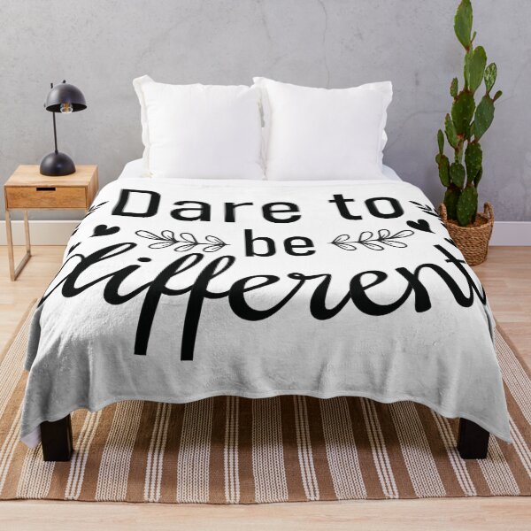 Item preview, Dare To Be Different Quote designed and sold by BlueZenStudio.