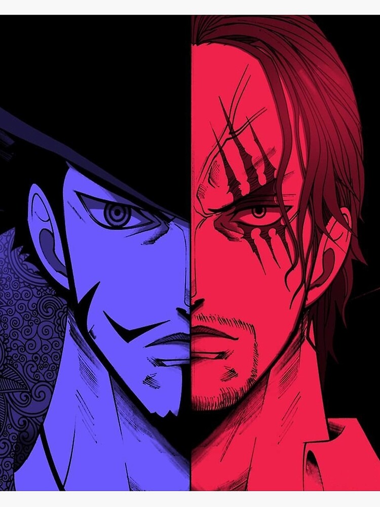 BEST TO BUY One Piece Shanks Red Hair And Dracule Mihawk Limited Edition Perfect Gift Art Board Print