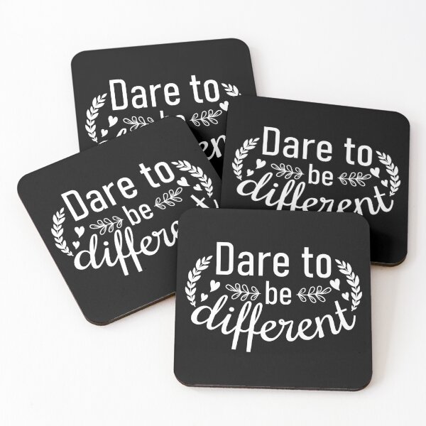Item preview, Dare To Be Different Quote designed and sold by BlueZenStudio.