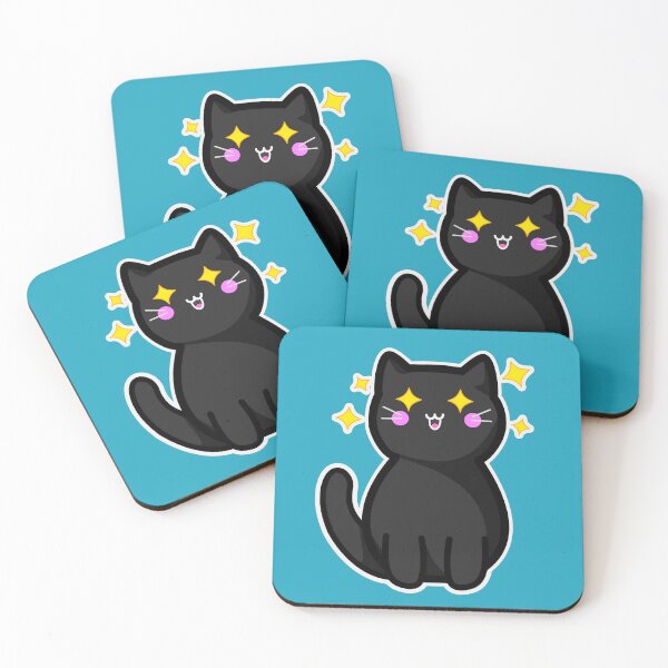 Item preview, Black Cat Excited Cat designed and sold by GoobyCloud.