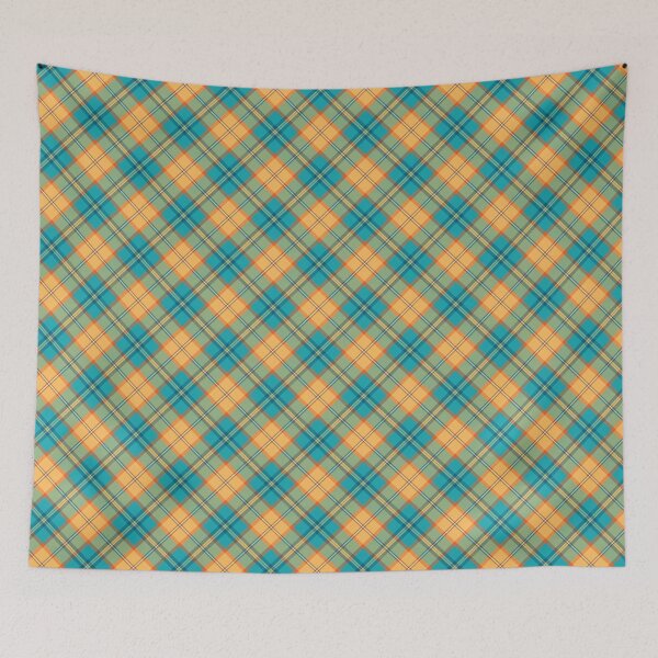 Item preview, Kingfisher Tartan Rotated designed and sold by sifis.