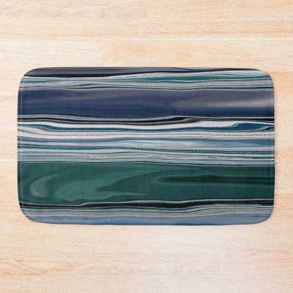 Item preview, Ocean Abstract Horizontal Stripes Beachy Vibes Beach House Décor Art 20 of 20  designed and sold by Beachy.