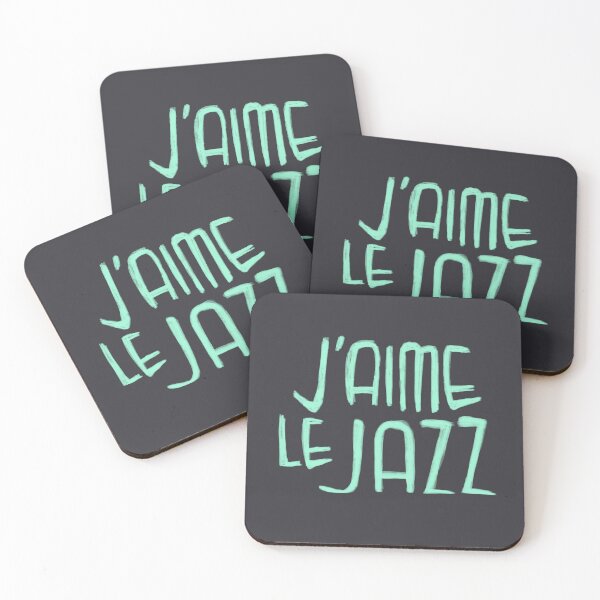 Item preview, Jazz Music Love, Mint Jazz Typography, J'aime le Jazz designed and sold by badlydrawnbabe.