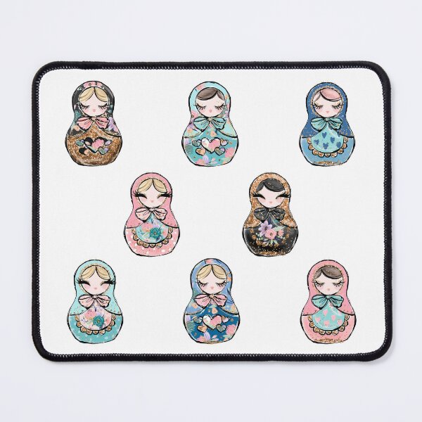 Item preview, Matryoshka Doll Sticker Set designed and sold by MonkeyBizness.
