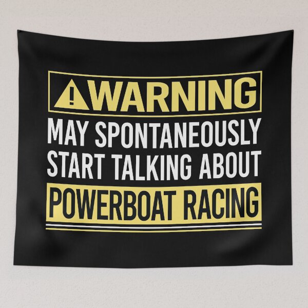 Item preview, Warning About Powerboat Racing designed and sold by WrightTrouble.