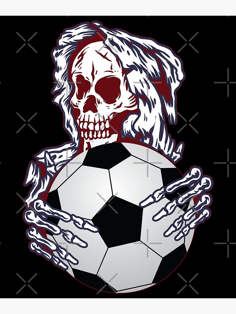 Soccer Jersey With Skull Funny Soccer Jersey soccer ball jersey Fans Poster for Sale by davinccidz Redbubble