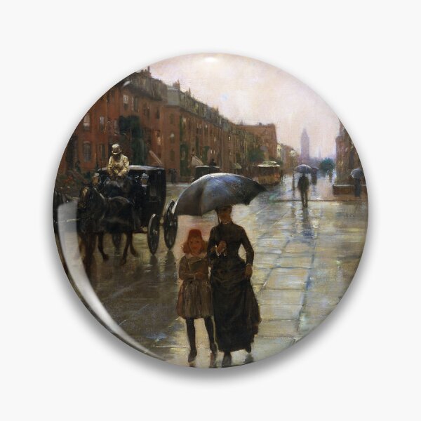 Item preview, Rainy Day, Boston by Childe Hassam (1885) designed and sold by allhistory.