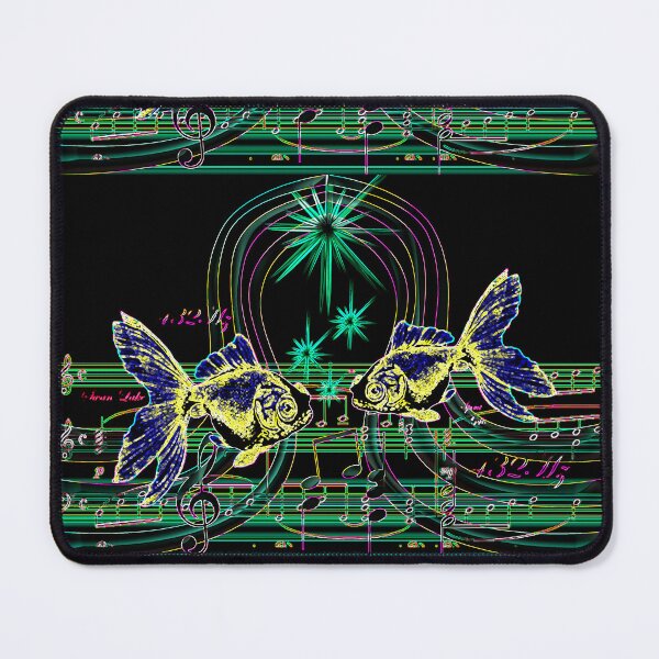 Item preview, 432Hz Gold Fish Harmonics Swan Lake Melody in Black designed and sold by SpiritGifts.