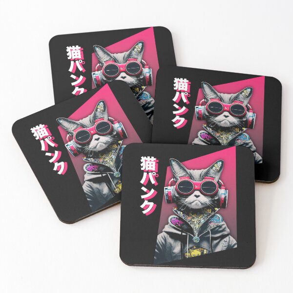 Item preview, cyberpunk cat 9 designed and sold by TheSamuraiCat.