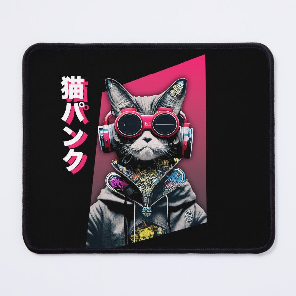 Item preview, cyberpunk cat 9 designed and sold by TheSamuraiCat.