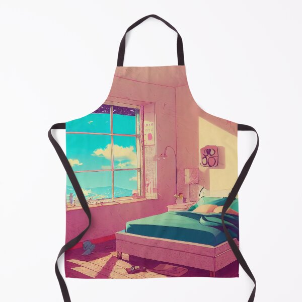 Item preview, Lo Fi Chill Bedroom Pink Cute Digital Painting - AI Generated Art designed and sold by Vault256.