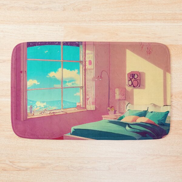 Item preview, Lo Fi Chill Bedroom Pink Cute Digital Painting - AI Generated Art designed and sold by Vault256.