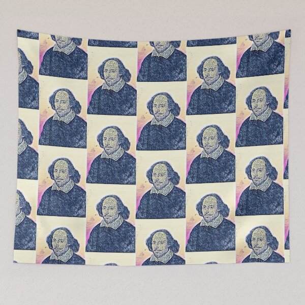 Artikelvorschau, William Shakespeare-Kunstwerk | William Shakespeare-Porträt | William Shakespeare Wandkunst entworfen und verkauft von Suyogsonar25.
