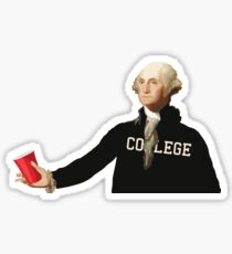 GEORGE WASHINGTON rote Solo-Tasse Sticker