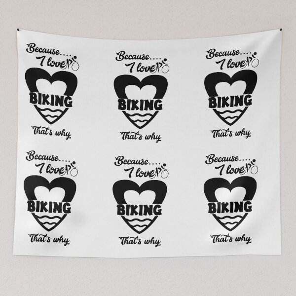 Item preview, Because I love biking, that's why...V444. designed and sold by Chakilogy.