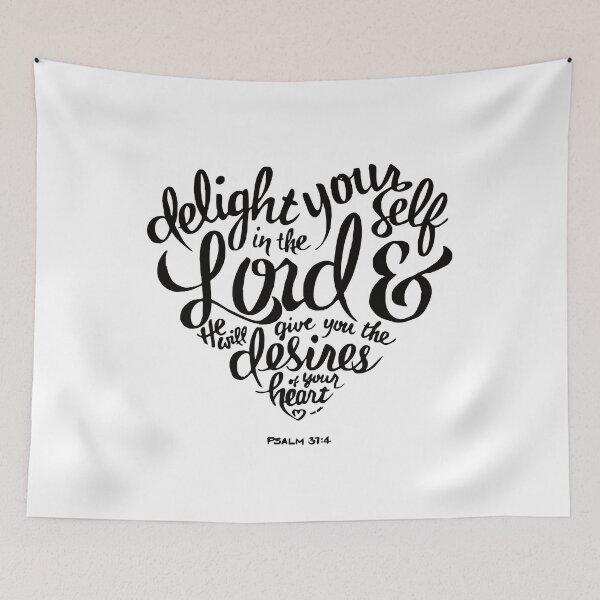 Item preview, Bible Verse Delight yourself in the Lord Psalm 37:4 designed and sold by KA DESIGNS.