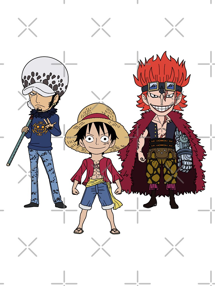 One Piece Wano Arc Luffy Law Kid T-shirt 