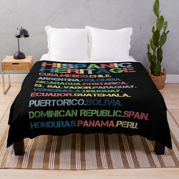 Item preview, Hispanic Heritage Month Latino Countries Names Retro Vintage designed and sold by Tatus Brinal.